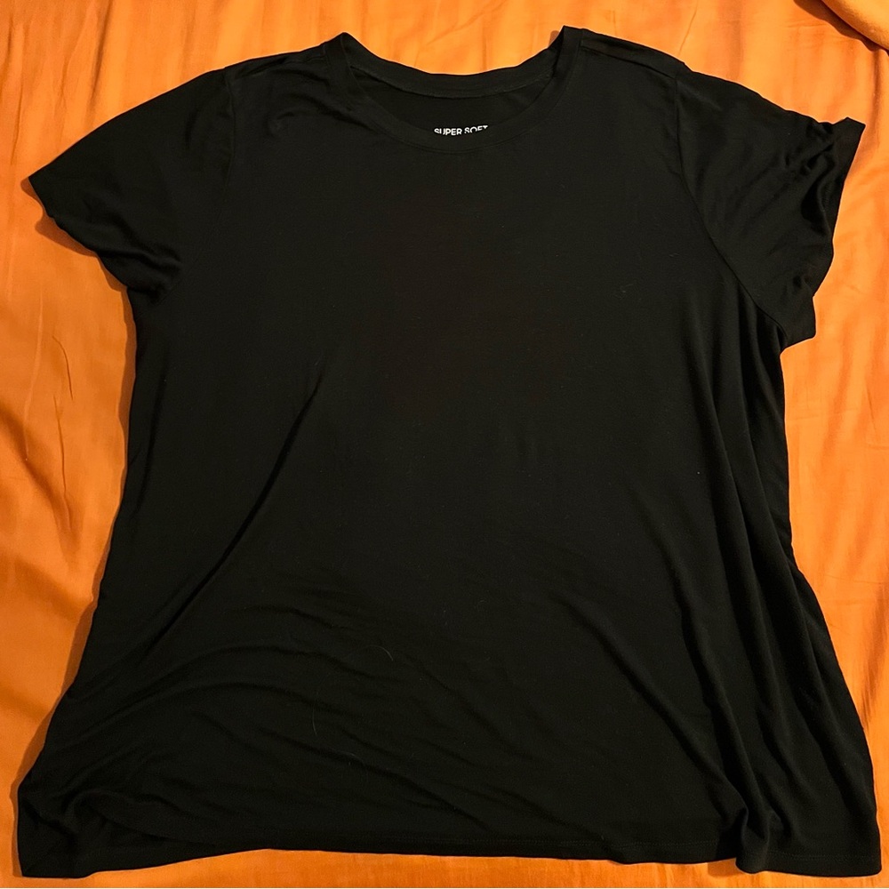 Torrid Black Super Soft Short Sleeve Tee